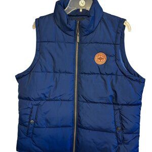 Alaska Men’s Navy Blue Puffer Packable  Zip Vest Cruise Casual Size XL
